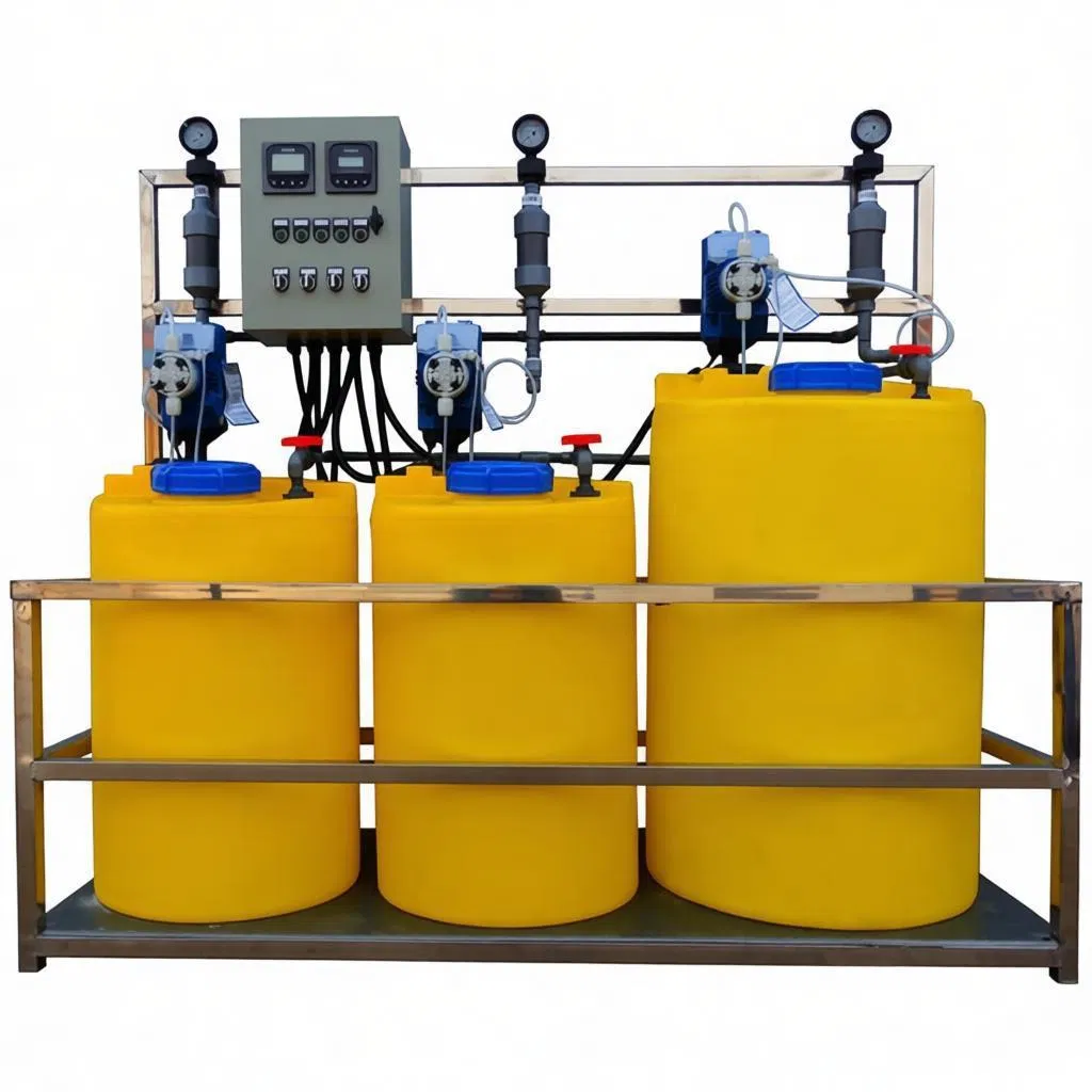 Tasa de flujo de dosificación precisa en Wdjy-500L a 10000L sistema integrado