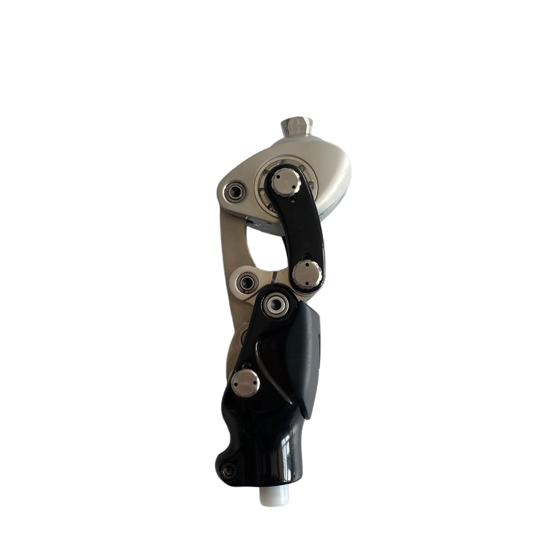 Sistema de articulación de rodilla hidráulica de siete ejes de aleación de aluminio y magnesio premium
