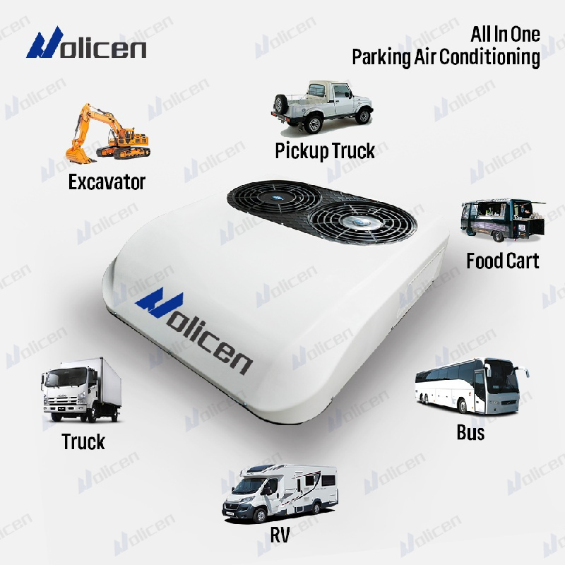 Sistema de aire acondicionado de auto, aire acondicionado eléctrico para coche, aire acondicionado portátil para camiones