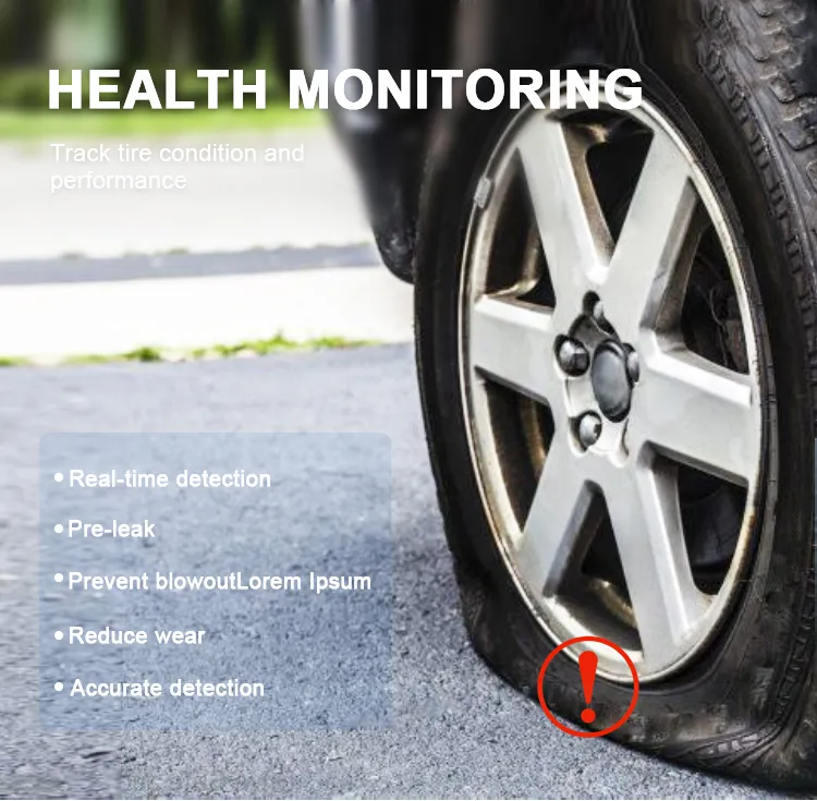 Sistema de monitoreo de presión de neumáticos para automóvil TPMS universal, externo e interno