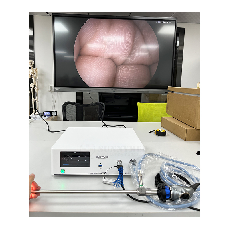 Sy-PS048t Diseño Integrado de Fuente de Luz Fría LED y Cámara Dos en Uno Sistema de Endoscopia Full HD