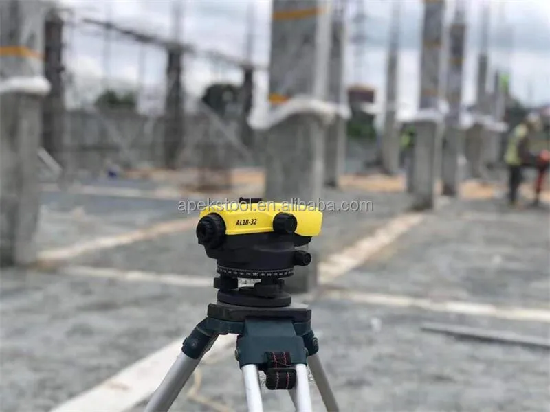 Detalle del sistema óptico del nivel automático