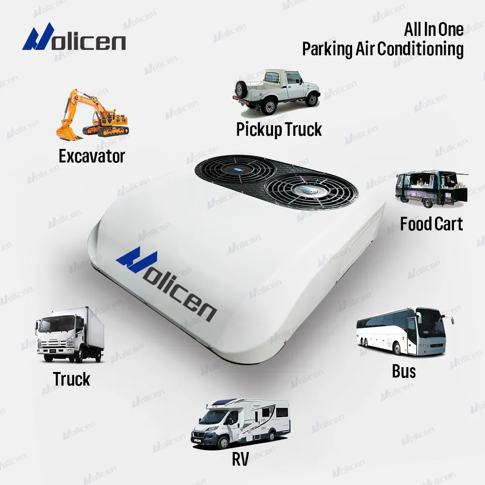Sistema de Aire Acondicionado para Coche Eléctrico 12V 24V Aire Acondicionado para Camper Aire Acondicionado para Cabina de Camión Buen Precio