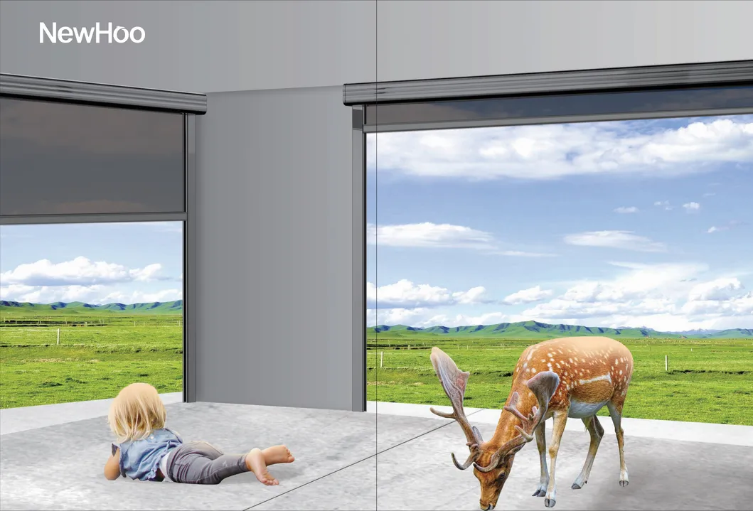 Tw001 0utdoor Sistema de rodillo de toldo motorizado a prueba de viento Skylight