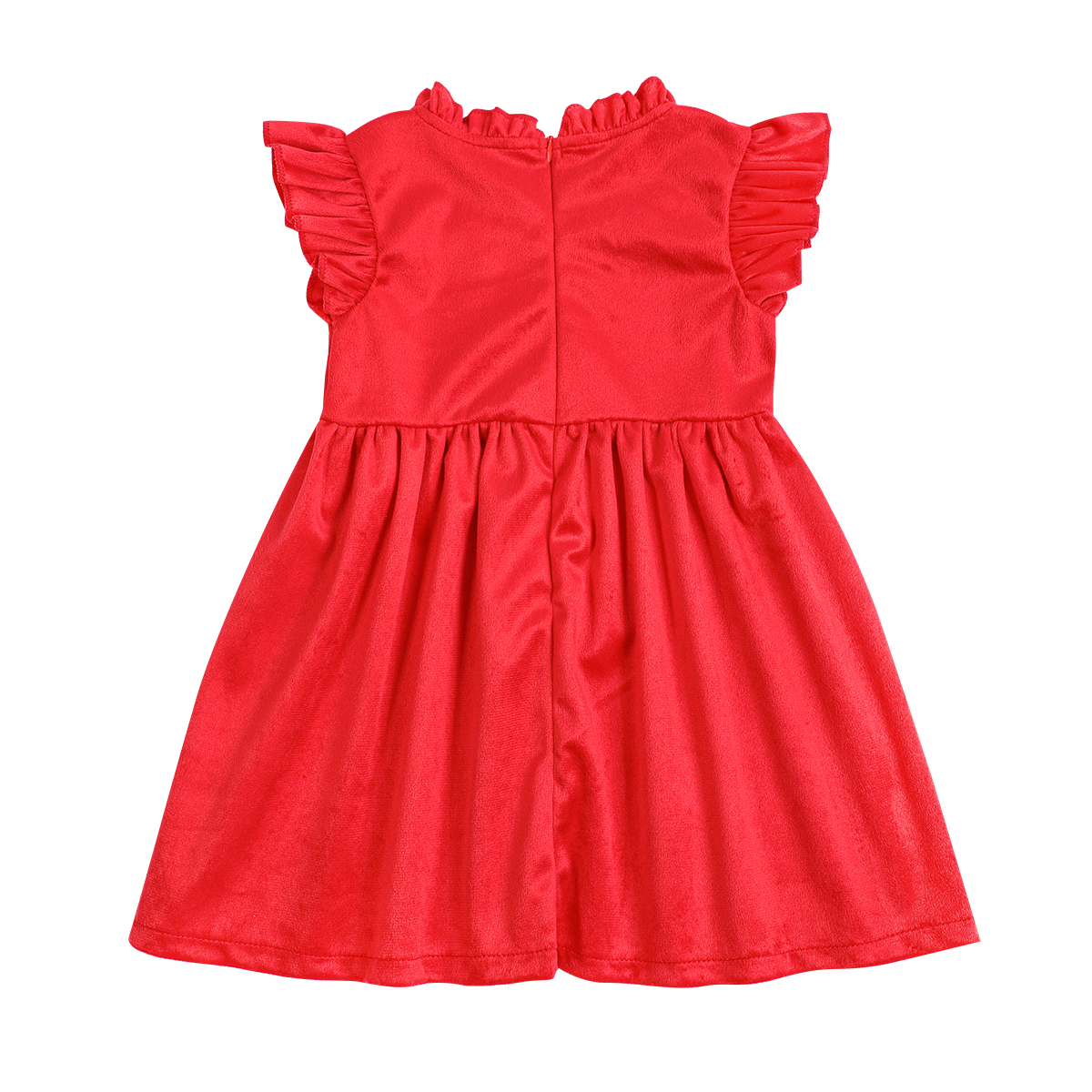 Wholesale Custom Red Velvet Girls Dresses, Christmas Party Gown &amp; Summer Nightwear Children Girls Clothing Sets Baby Girls Dress