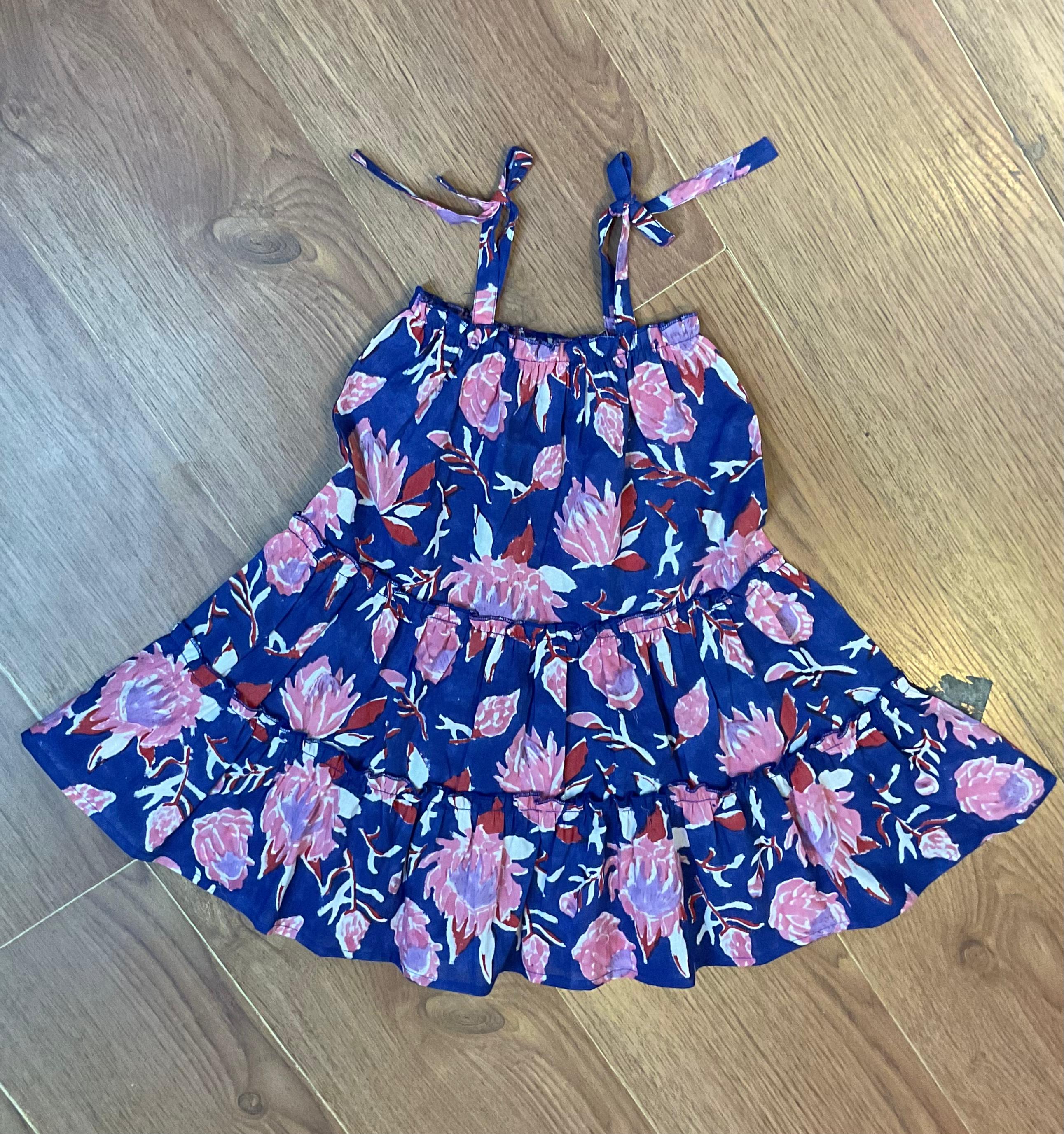 Girls Cotton Linen Dress | Summer Breathable Casual Beachy Fun Play Day Look India Made 7-Day Sample Lead Time