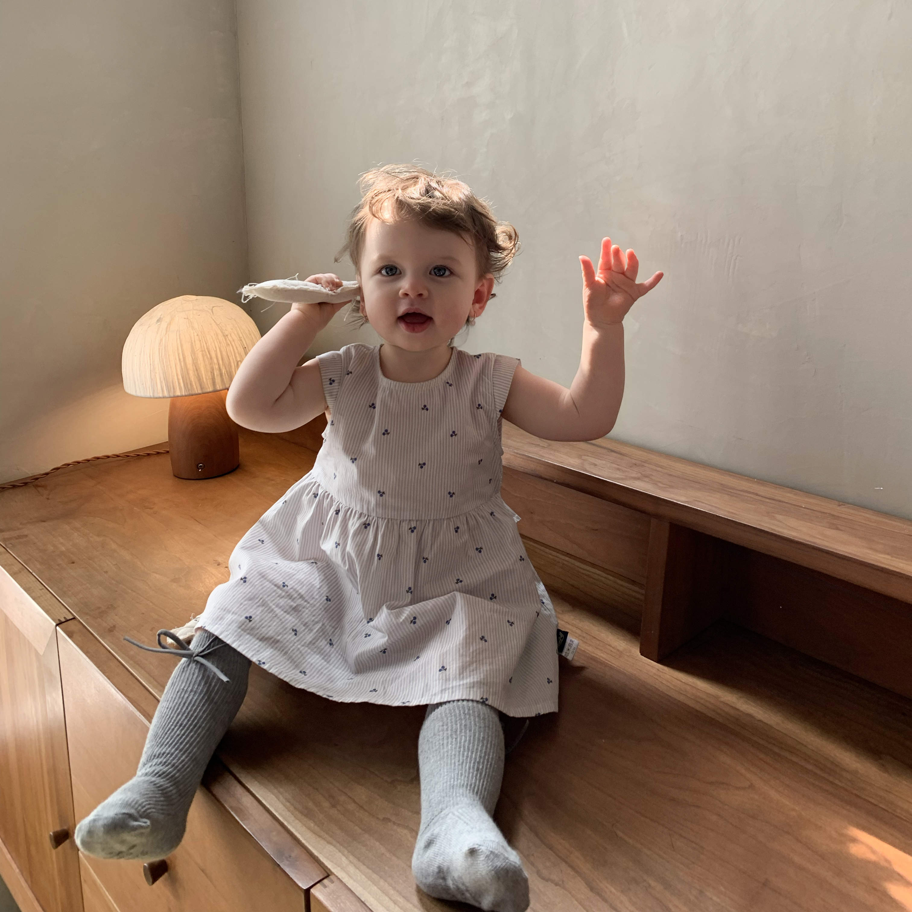 Soft Breathable Cotton Baby Dress, Minimalist Striped Dress for Summer Daily Wear, Playdates &amp; Family Photos