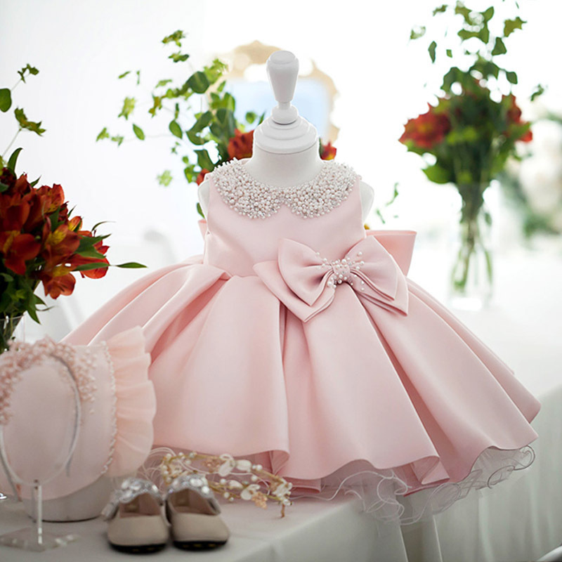High Quality Beaded 1 Year Girl Birthday Dress