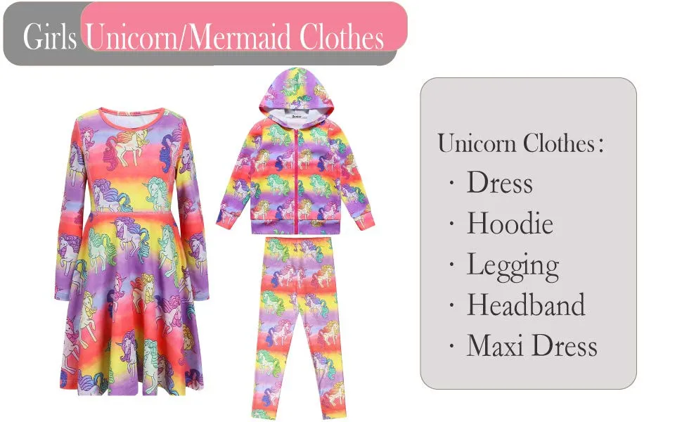 Girls Unicorn Dress Detail 2