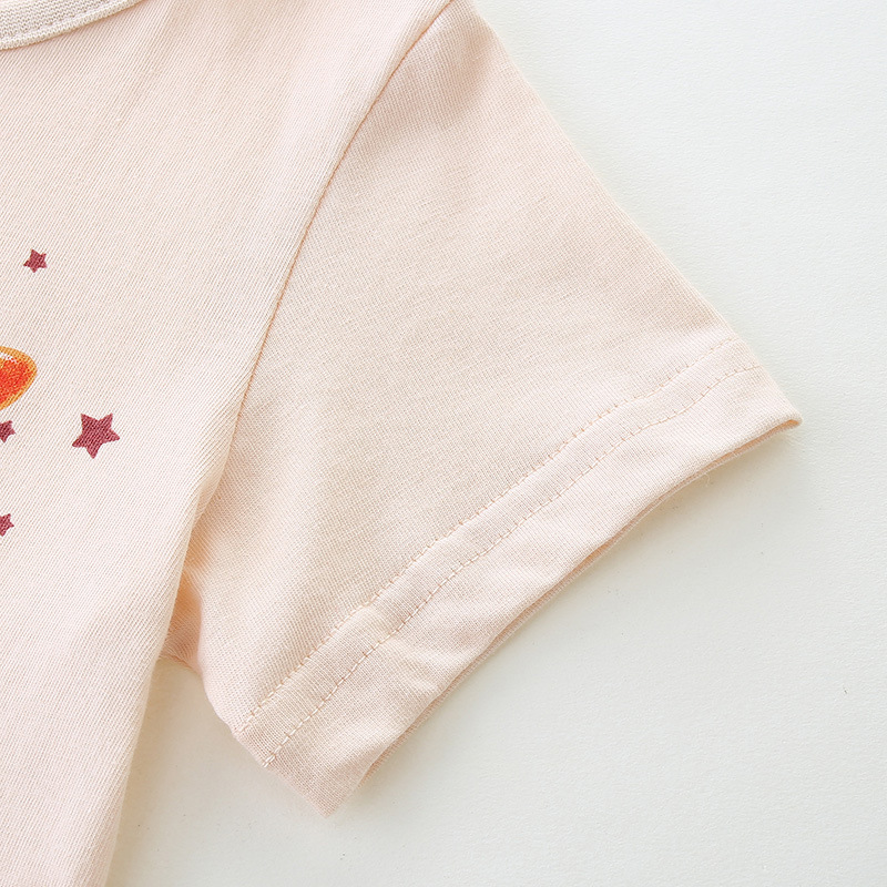 OEM ODM Girls Pink Ballerina Print Cotton Blend Tulle Dress Round Neck Ruffle Toddler Summer Casual Play Dress Clothes for Kids