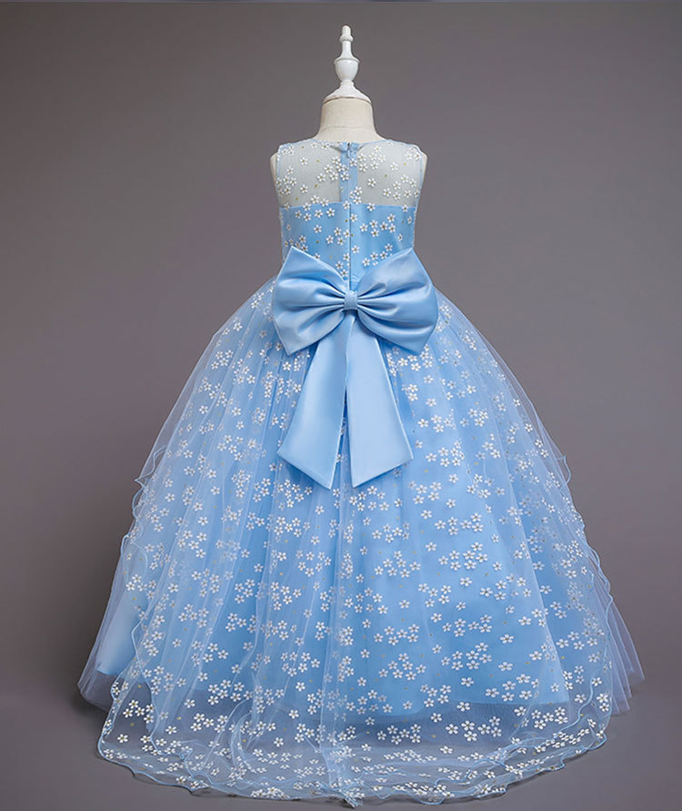 Latest Child Girl Party Wear Long Lace Tutu Princess Dress