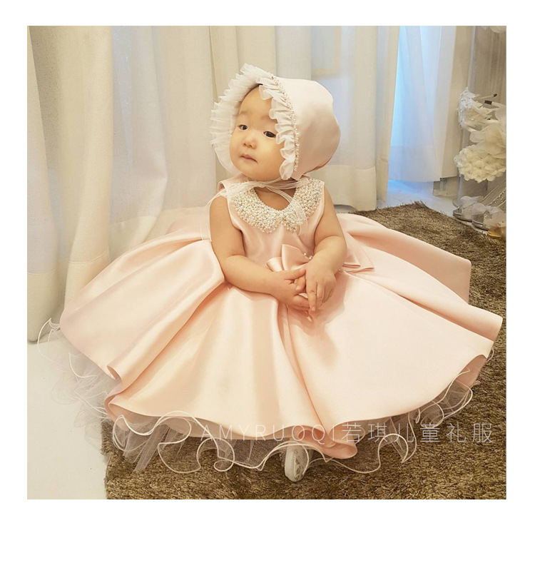 High Quality Beaded 1 Year Girl Birthday Dress