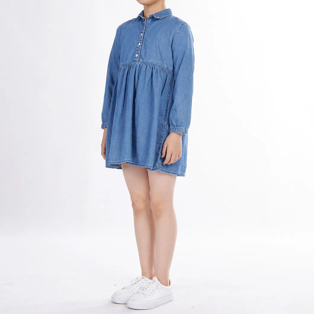 Girl Denim Dress View 3