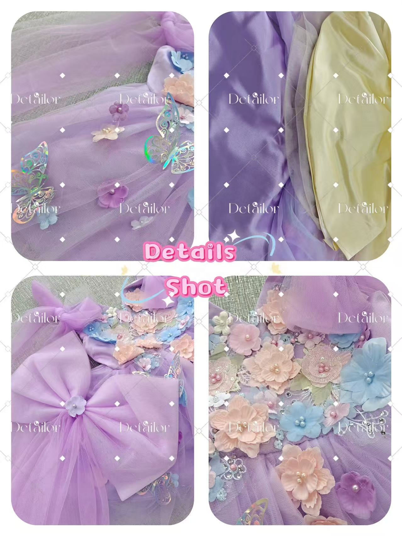Baby Lolita New Formal Midi Length Kids Satin Girls O-neck Mesh Parties Weddings Flower Girls Kids Dress Wholesale