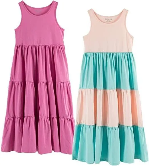Girls Sleeveless Maxi Dress