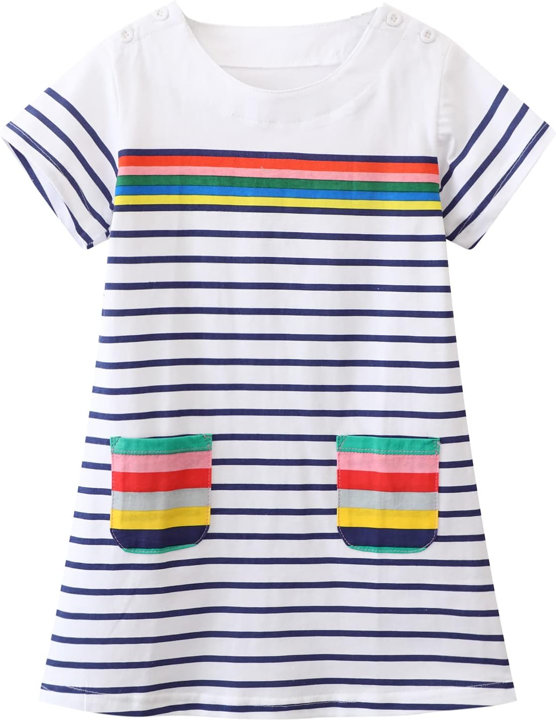Customized Wholesale Toddler Little Girl Summer Dress Sleeveless Cotton Casual Flower Shirt Playwear Jumper Skirt Sundress