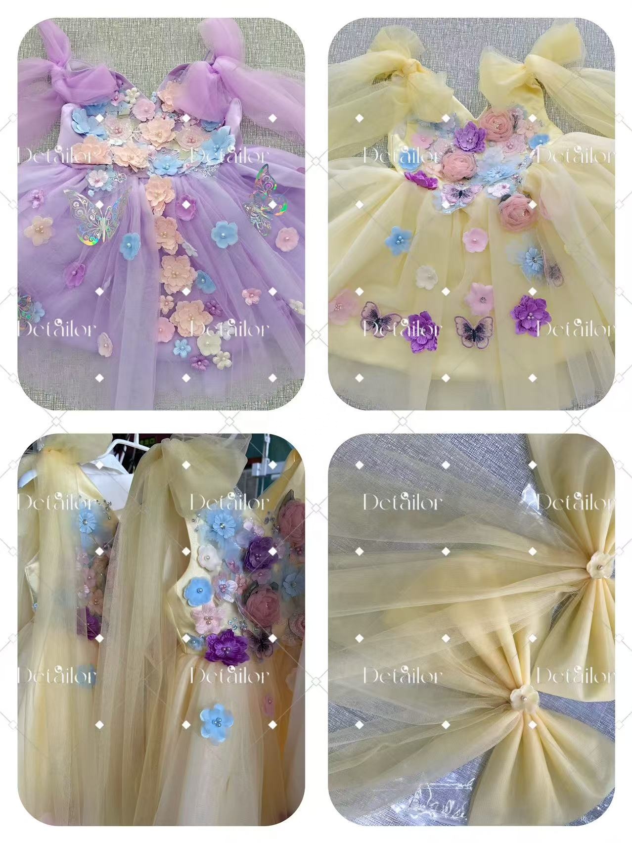 Baby Lolita New Formal Midi Length Kids Satin Girls O-neck Mesh Parties Weddings Flower Girls Kids Dress Wholesale