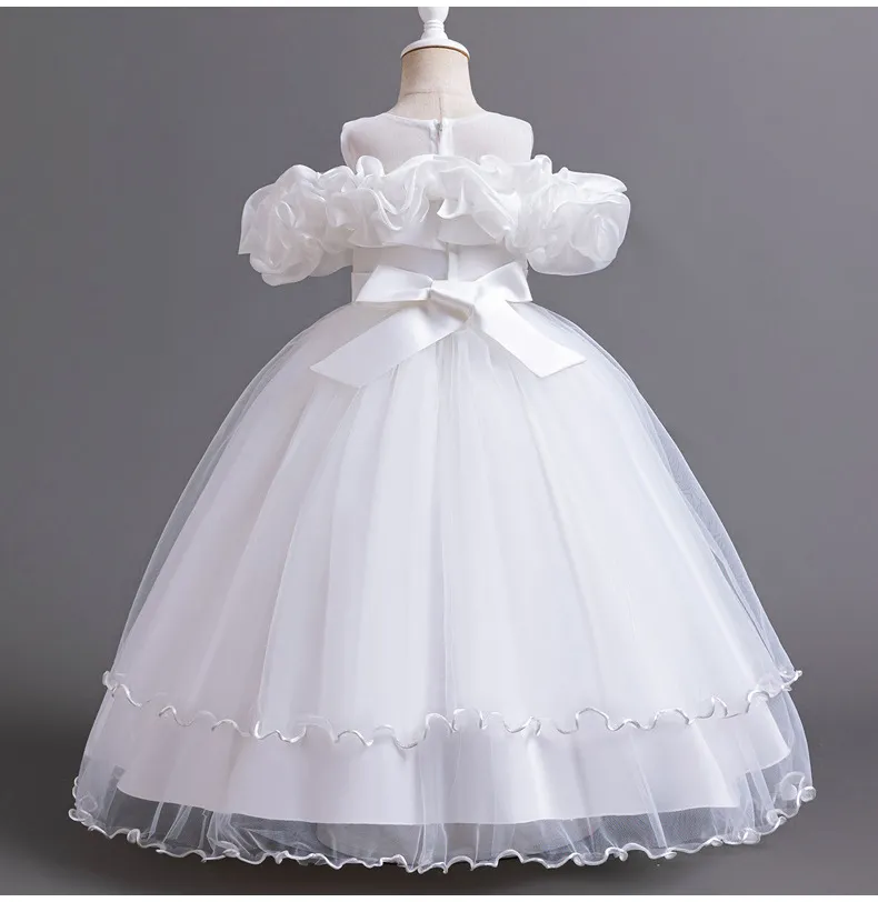 Girls High-End Princess Dress Flower Girl Birthday Party Tutu Skirt