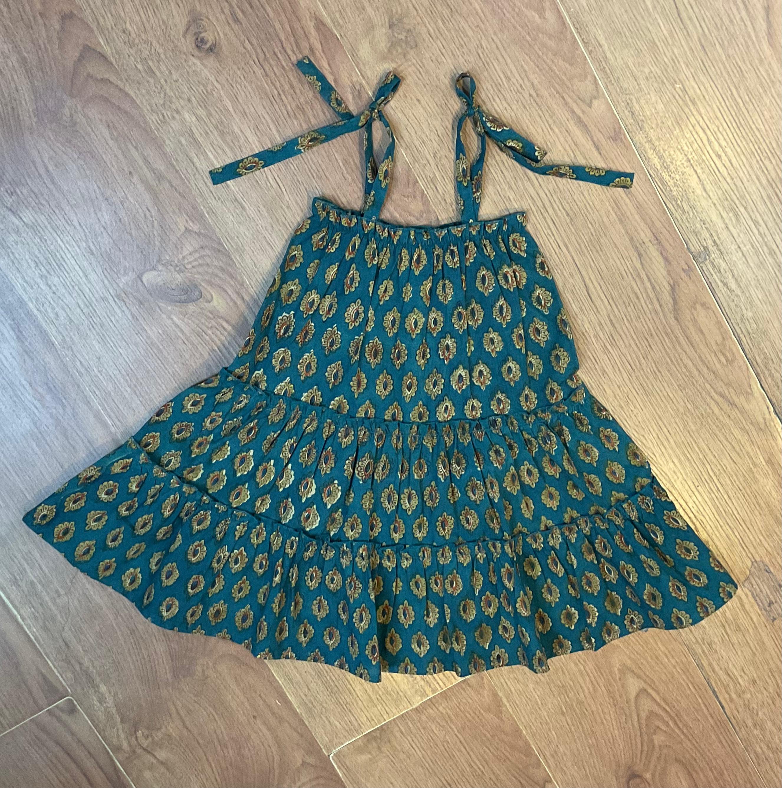 Girls Cotton Linen Dress | Summer Breathable Casual Beachy Fun Play Day Look India Made 7-Day Sample Lead Time