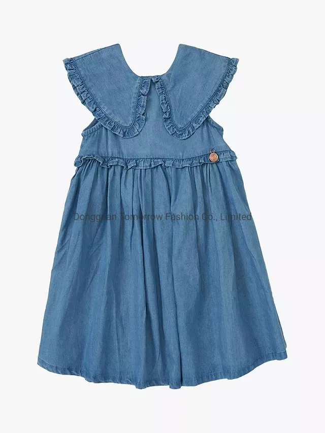 Kids Summer Clothes Blue Denim Baby Dresses Showcase 3