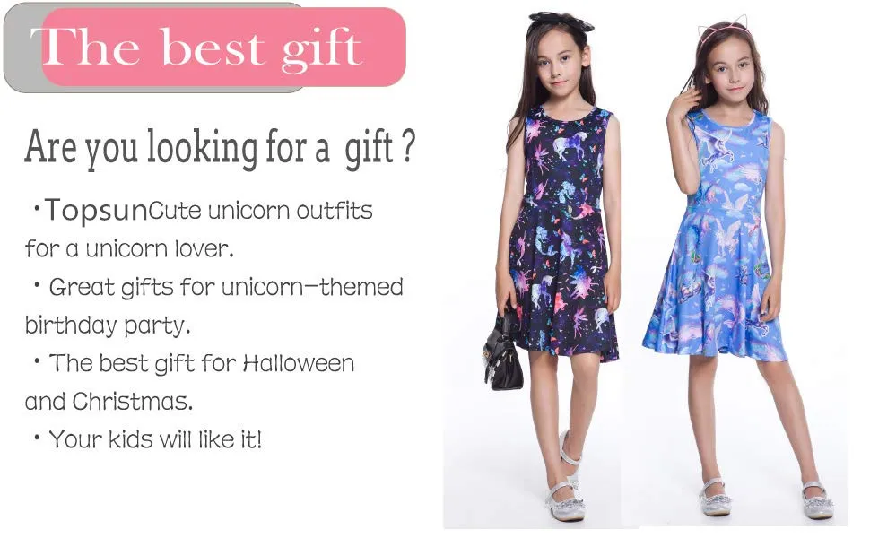 Girls Unicorn Dress Detail 3