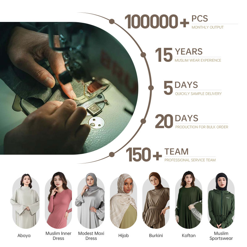 Satin Muslim Abaya Dress High Neck Puff Sleeve Waist Tie Modest Islamic Maxi Dress For Party Wedding