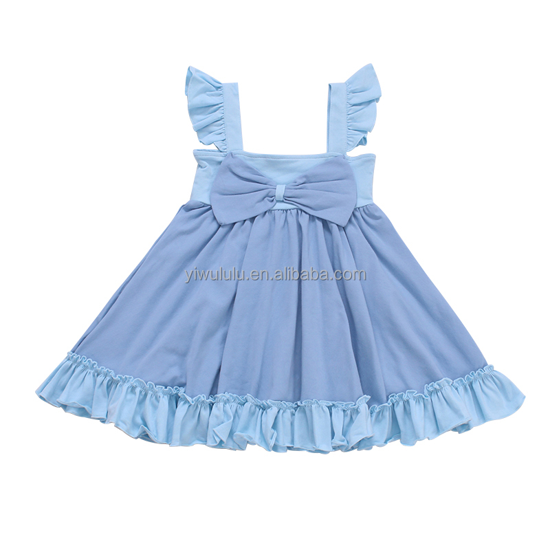2023 Wholesale Latest Fashion Baby Girl Party Kids Dresses for Children Fancy Flower Petal Evening Little Clothes