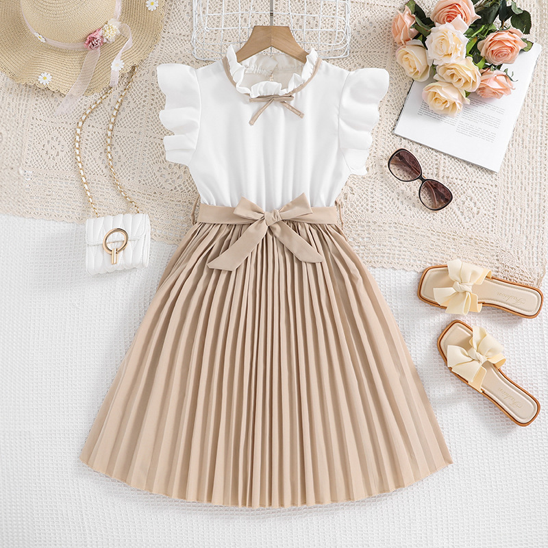 Private Label Kidswear Outdoor Wear Fashionable Children Dresses for Girls Ideal for Parties and Play Sleeveless