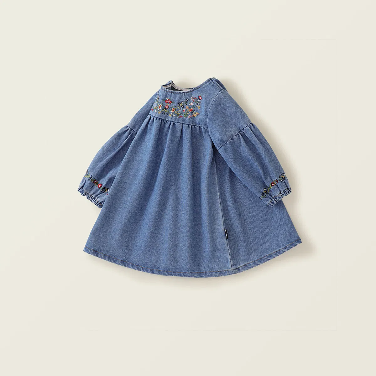 Fashion Custom Girls' Denim Dress Long Sleeve Fashion Dress