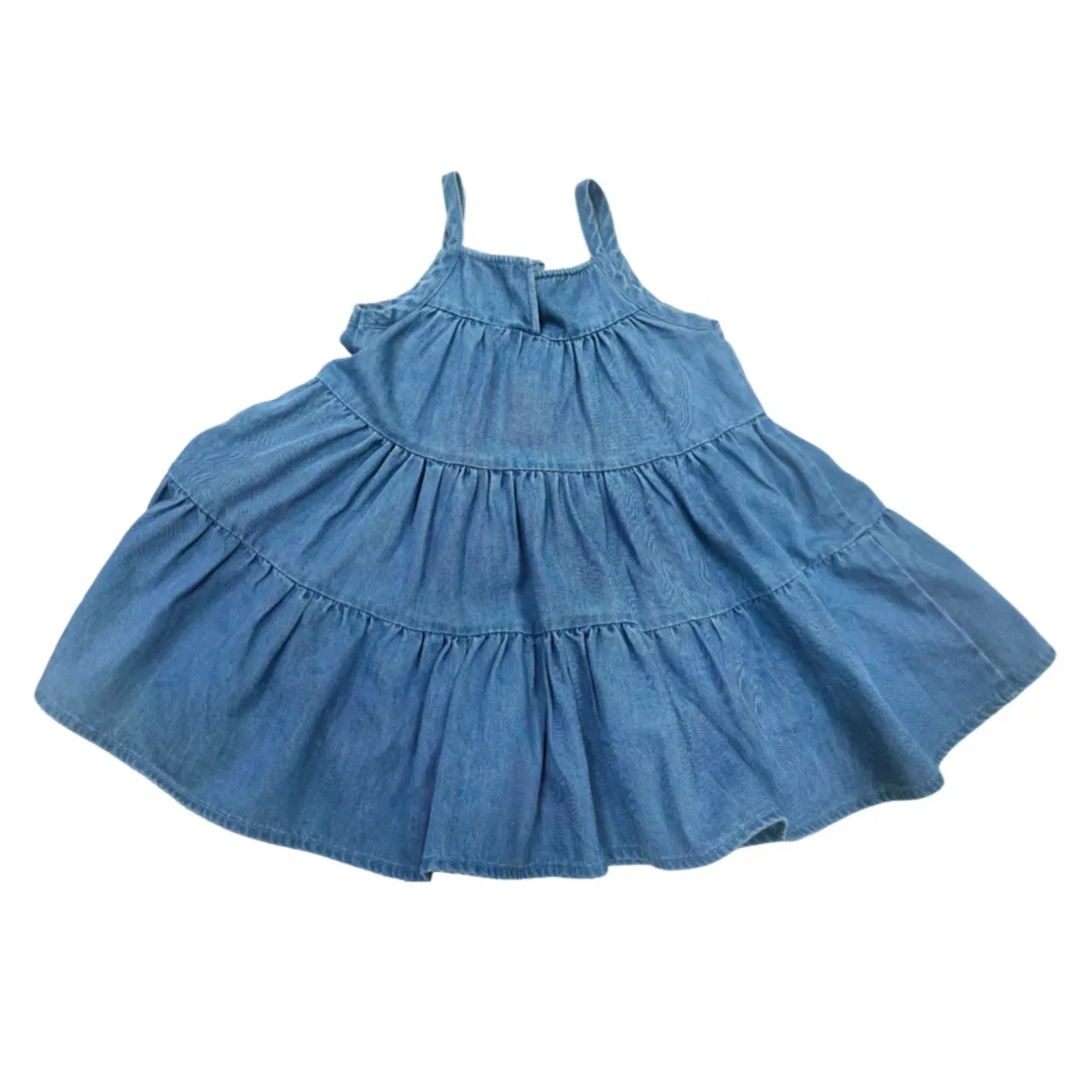 Girls' Loose and Comfortable Denim Dress for Summer