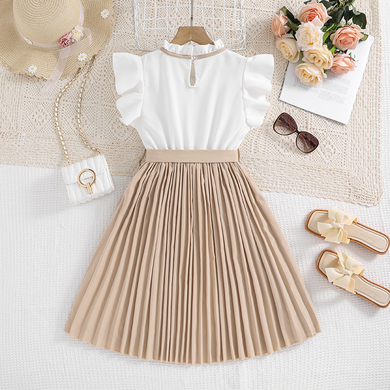 Private Label Kidswear Outdoor Wear Fashionable Children Dresses for Girls Ideal for Parties and Play Sleeveless