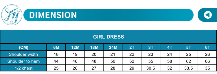 Size and Dimension Chart