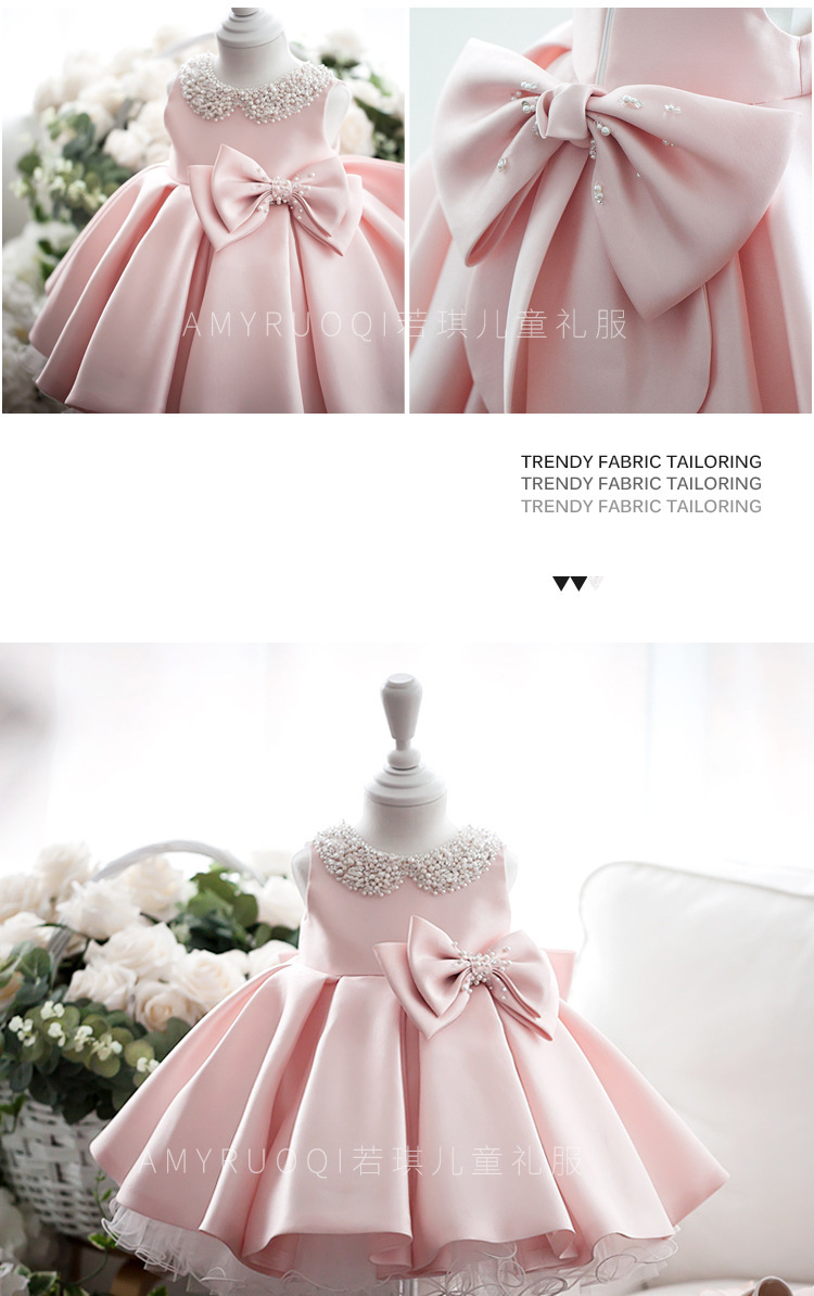 High Quality Beaded 1 Year Girl Birthday Dress