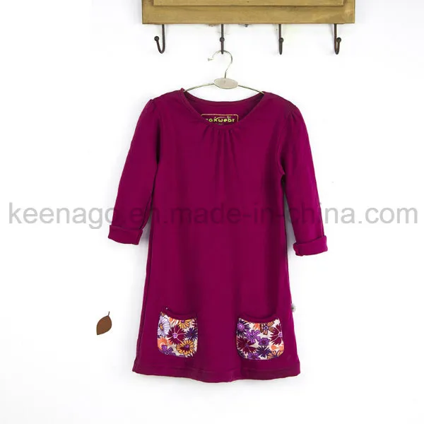 Girls Long Sleeve Bamboo Cotton Dress