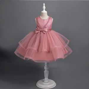 Girls Clothing Birthday Party Dresses for 3-10Y Sleeveless Evening Ball Gown Dressing