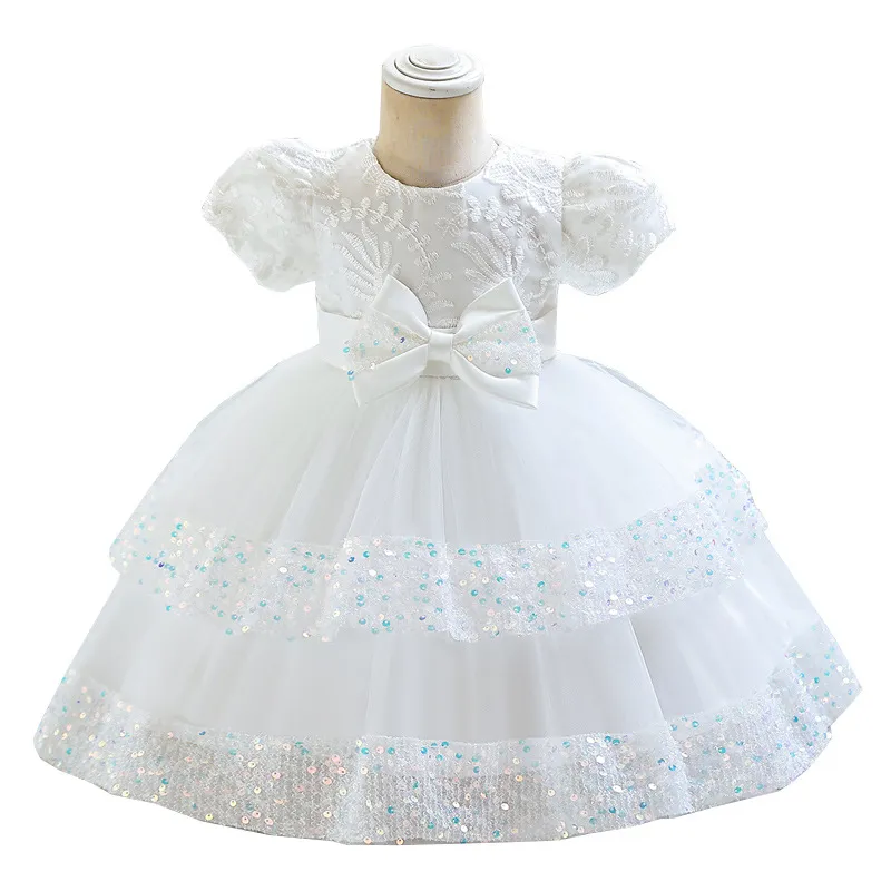 Children's Baby Girls Princess Dress 1 Year Cake Dress Birthday Party Dresses