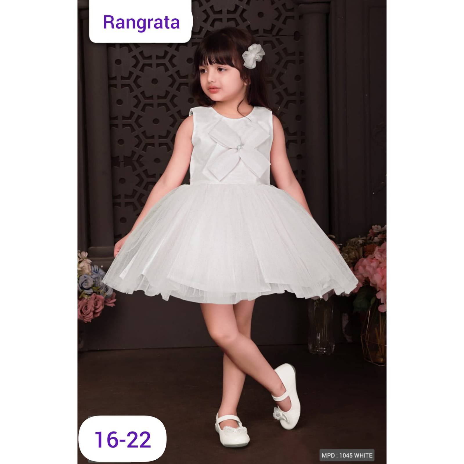 Hot Sale Kids Girls 3D Flower One-Shoulder Formal Birthday Party Dress With Detachable Rhinestone fancy Wedding dress