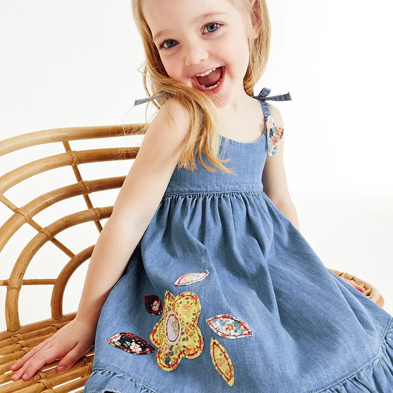 Girl Denim Dress 2