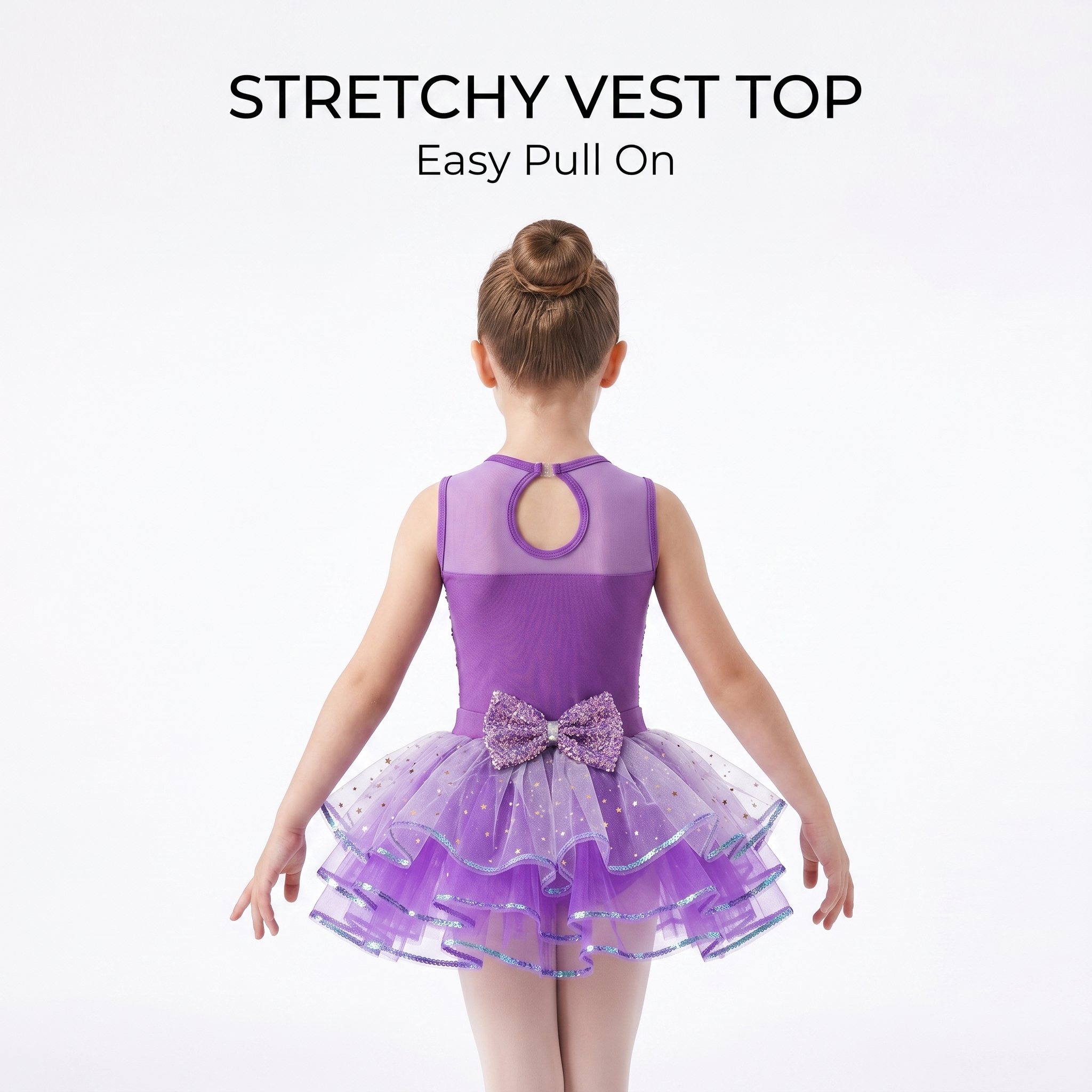 Girls Red Jazz Dance Costume Kids Sequin Heart Tutu Dress Glitter Layered Tulle Skirt For Christmas &amp; Stage Performance