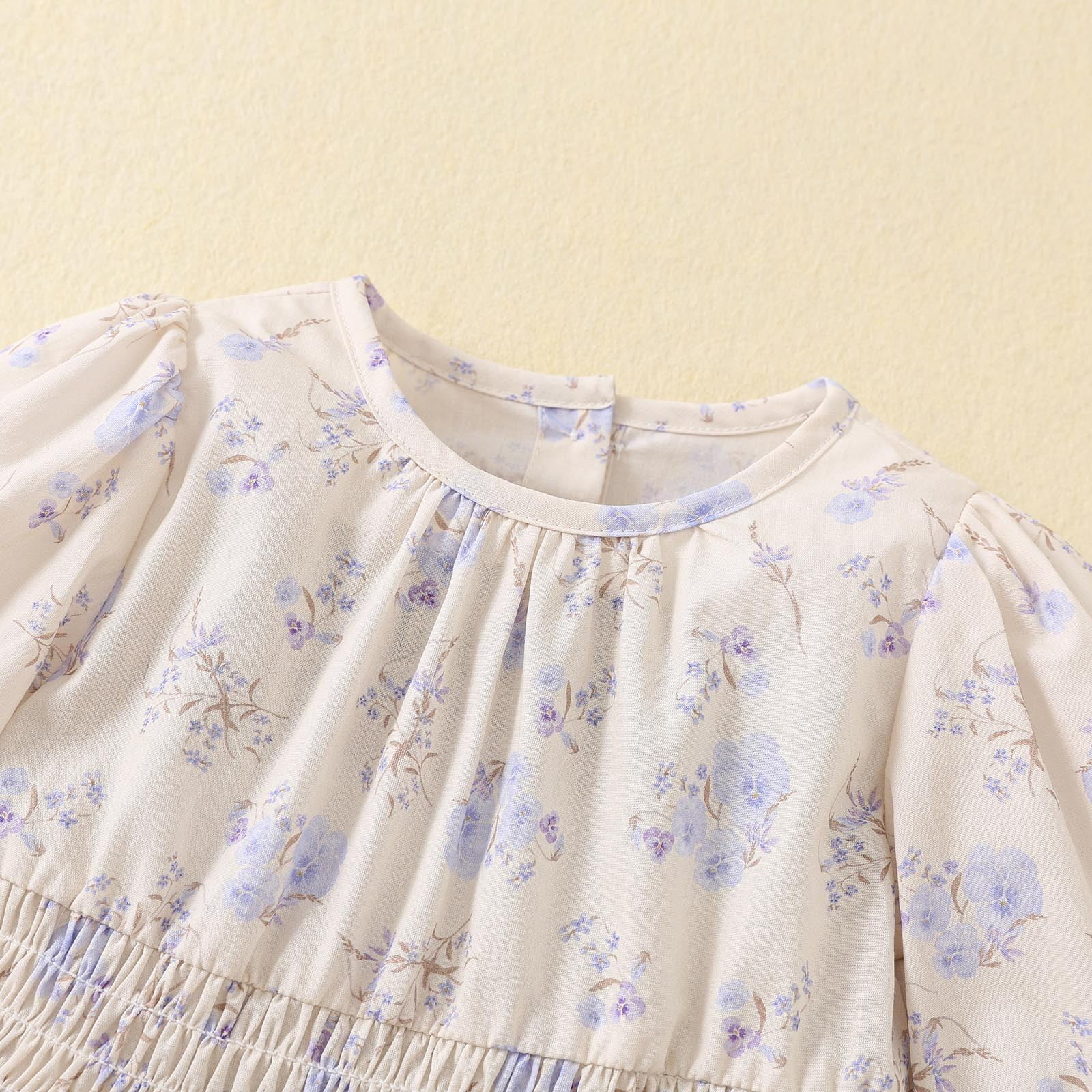 Baby Toddler Girl Dress Long Sleeve Cotton Play Wear Dresses Versatile Wear