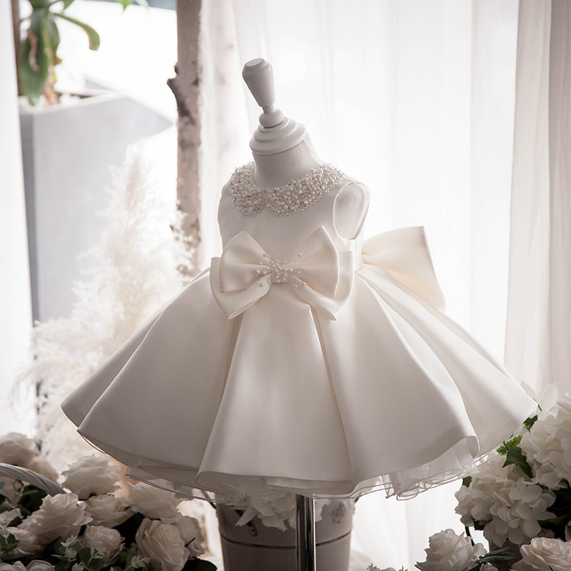 High Quality Beaded 1 Year Girl Birthday Dress