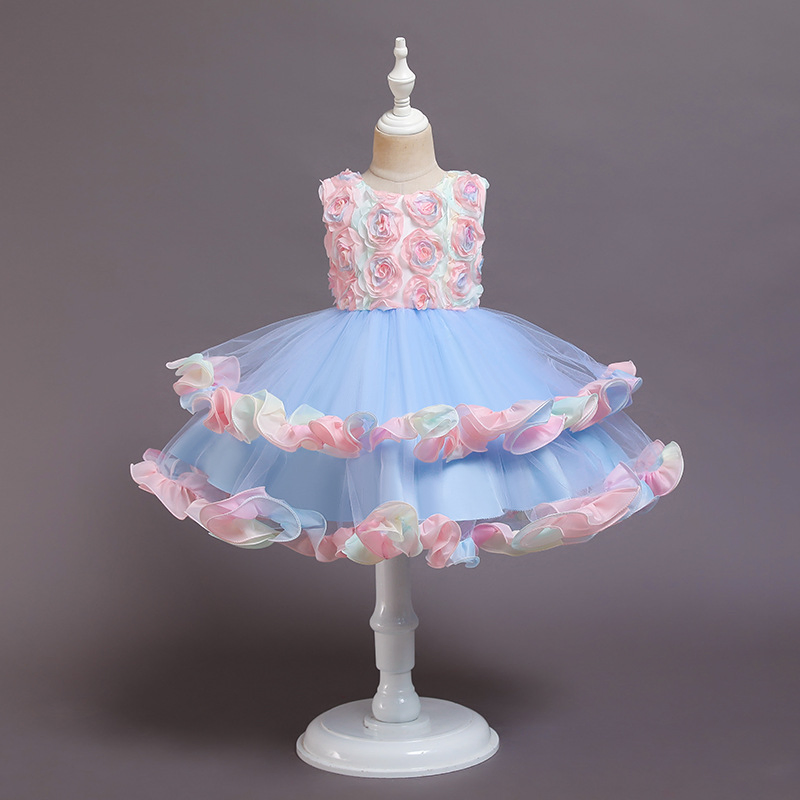 Latest Wholesale Child Girl Sleeveless Princess Party Dress