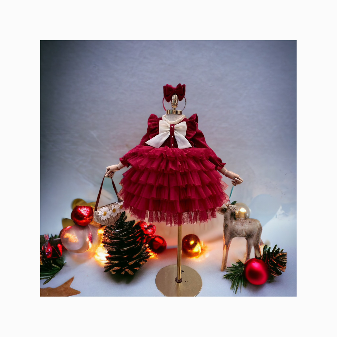 2023 Hot Selling Winter Fashion Girl Christmas Dress Children's Velvet Princess Dress With Fast Delivery and Competitive Price