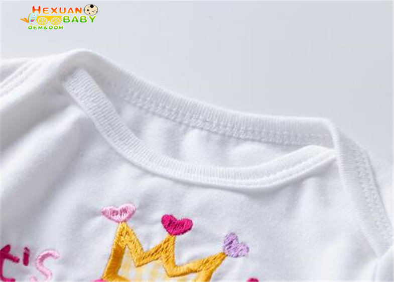 2025 Girls Baby Party Dress Set Custom Logo Cotton Tutu Dress with Long Sves for Birthday