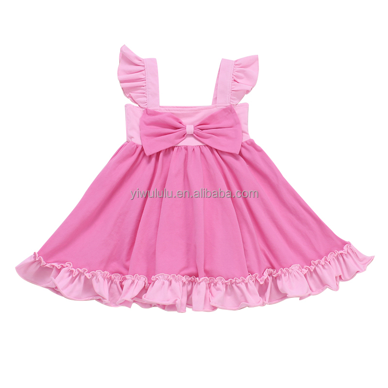 2023 Wholesale Latest Fashion Baby Girl Party Kids Dresses for Children Fancy Flower Petal Evening Little Clothes