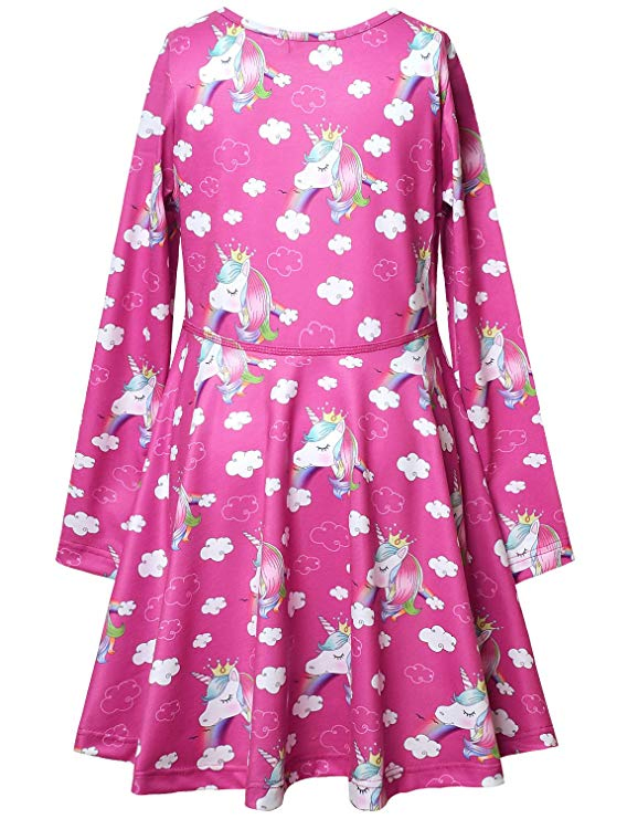 Girls Unicorn Dress, Maxi Dress, Hoodie, Mermaid Dress, Legging