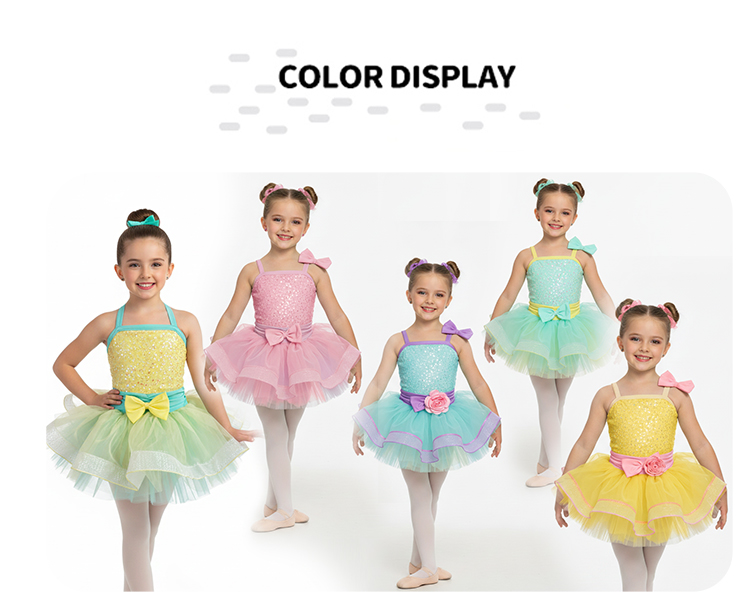Girls Kids Dance Costume Stage Performance