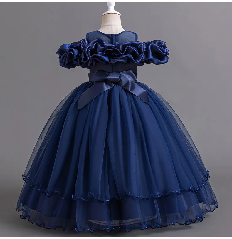 Girls High-End Princess Dress Flower Girl Birthday Party Tutu Skirt