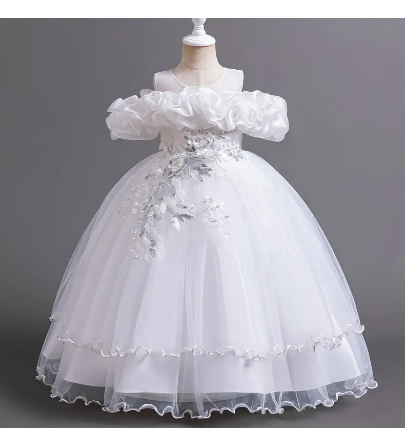 Girls High-End Princess Dress Flower Girl Birthday Party Tutu Skirt