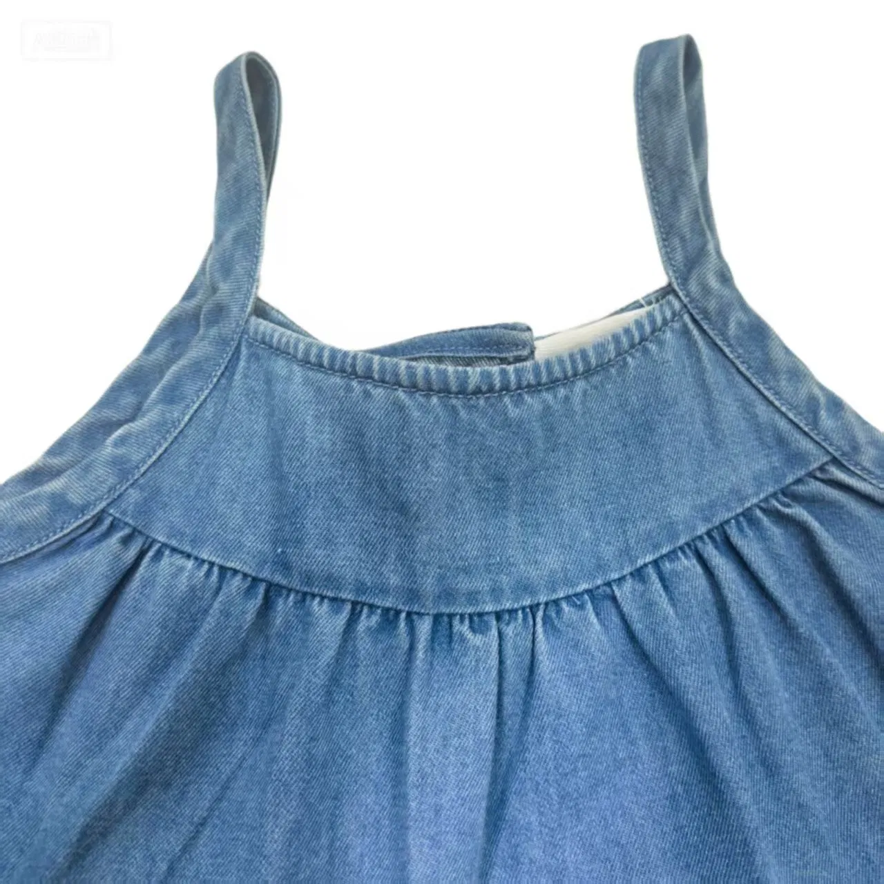 Girls' Loose and Comfortable Denim Dress for Summer
